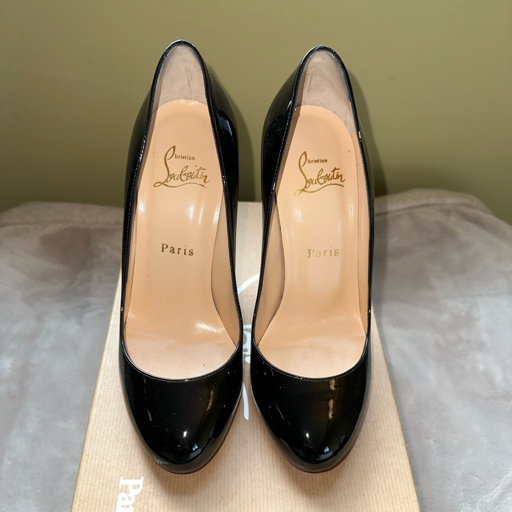 Christian Louboutin Fifi 100 Patent Calf - Picture 1 of 10